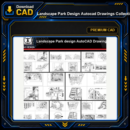 ★【Landscape Park Design Autocad Drawings Collections】All kinds of Landscape CAD Drawings