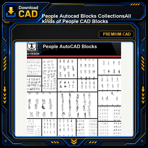 ★【People Autocad Blocks Collections】All kinds of People CAD Blocks
