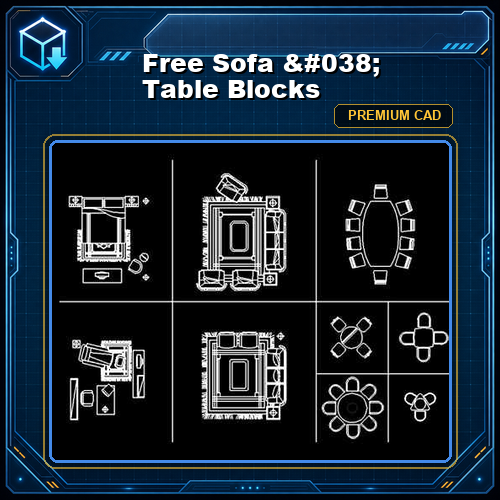 Free Sofa & Table Blocks