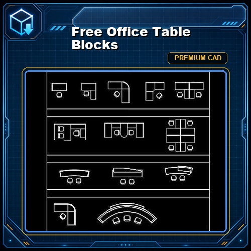 Free Office Table Blocks