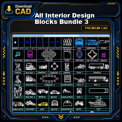 All Interior Design Blocks Bundle 3