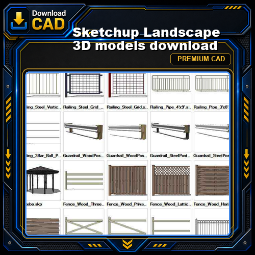 Sketchup Landscape 3D models download
