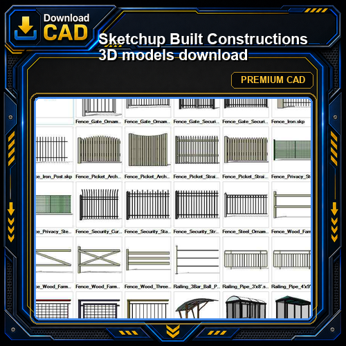 Sketchup Built Constructions 3D models download