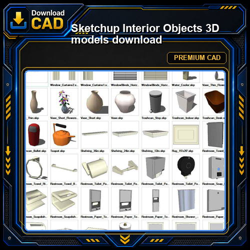Sketchup Interior Objects 3D models download