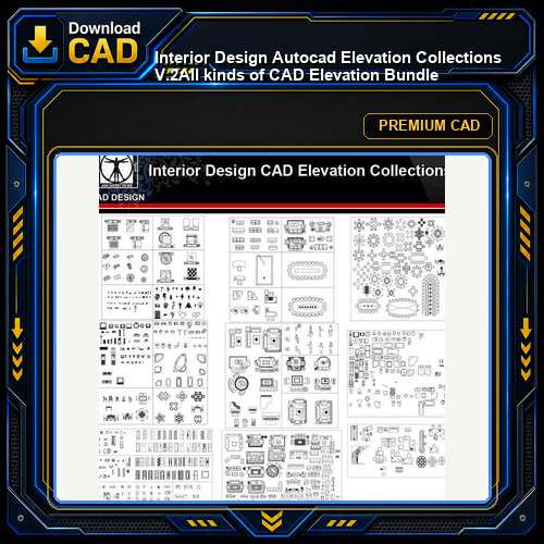 ★【Interior Design Autocad Elevation Collections V.2】All kinds of CAD Elevation Bundle