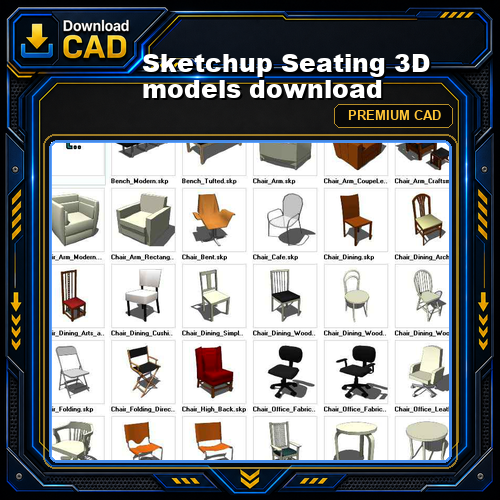 Sketchup Seating 3D models download