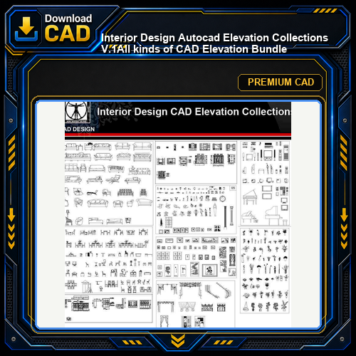 ★【Interior Design Autocad Elevation Collections V.1】All kinds of CAD Elevation Bundle