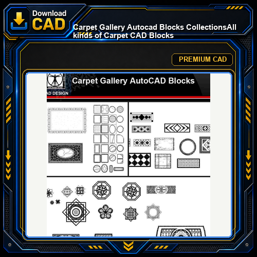 ★【Carpet Gallery Autocad Blocks Collections】All kinds of Carpet CAD Blocks