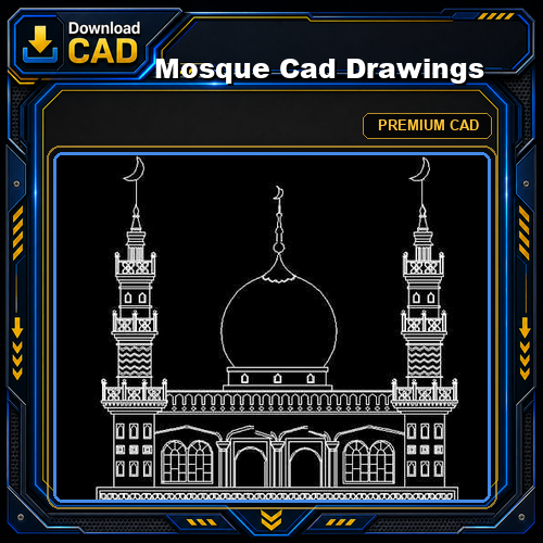 Mosque Cad Drawings