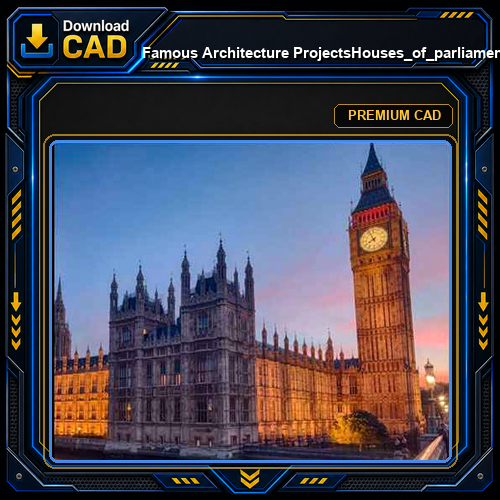 💎【Famous Architecture Projects】Houses_of_parliament Sketchup 3D model
