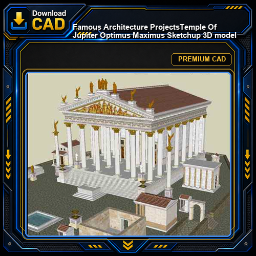 💎【Famous Architecture Projects】Temple Of Jupiter Optimus Maximus Sketchup 3D model