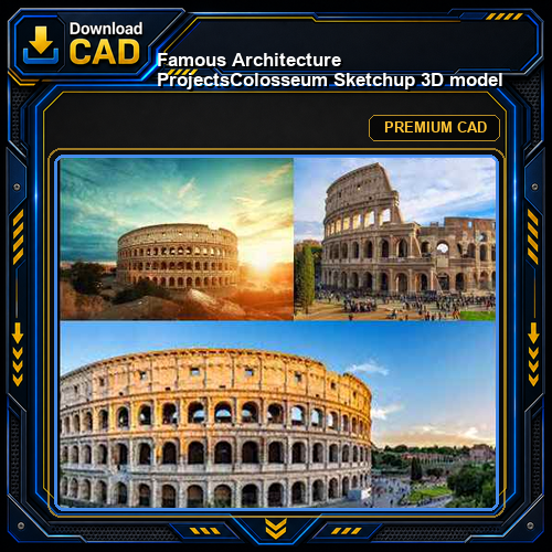 💎【Famous Architecture Projects】Colosseum Sketchup 3D model
