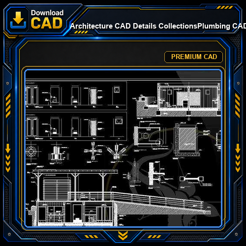 【Architecture CAD Details Collections】Plumbing CAD Detail Drawings V.2(Good)