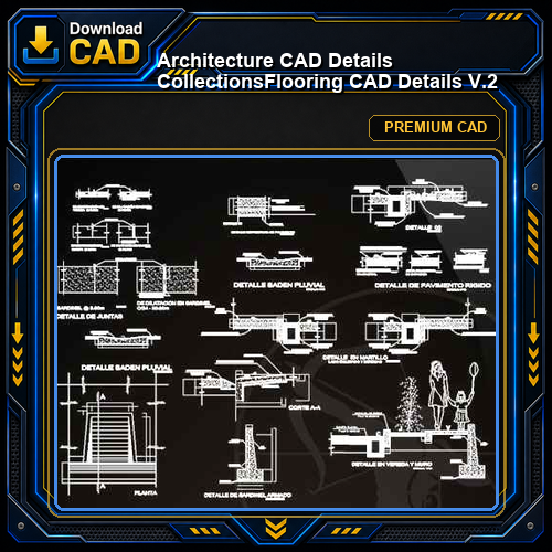 【Architecture CAD Details Collections】Flooring CAD Details V.2
