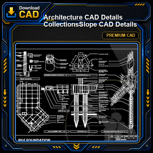 【Architecture CAD Details Collections】Slope CAD Details