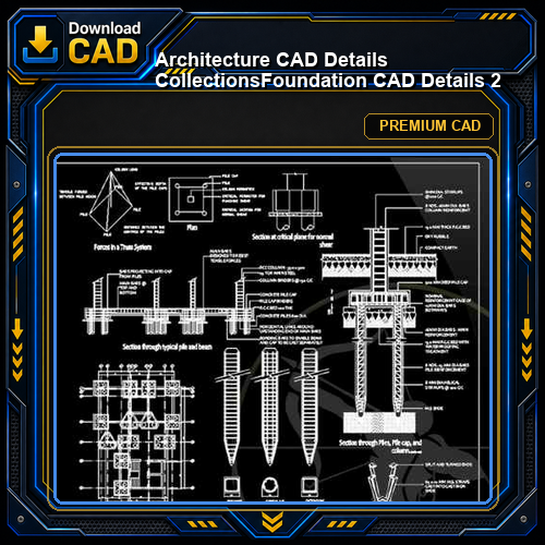 【Architecture CAD Details Collections】Foundation CAD Details 2