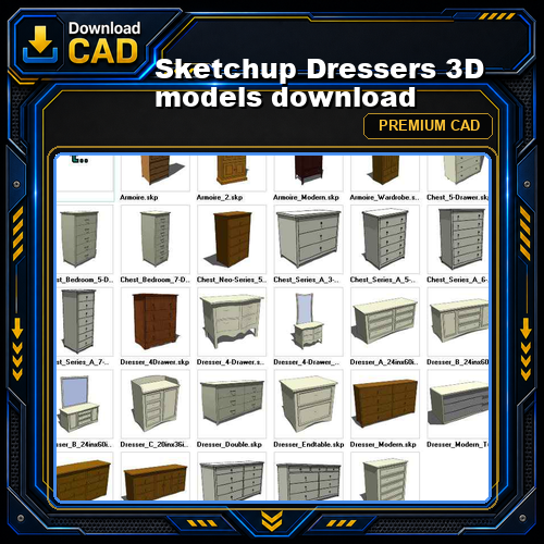 Sketchup Dressers 3D models download