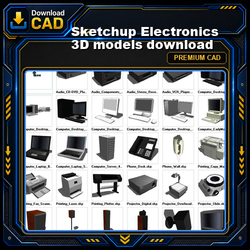 Sketchup Electronics 3D models download