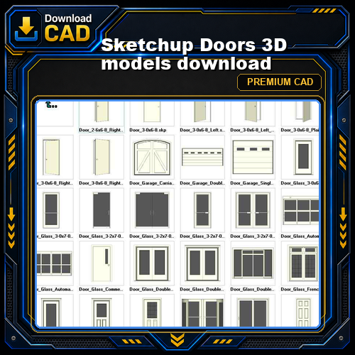 Sketchup Doors 3D models download