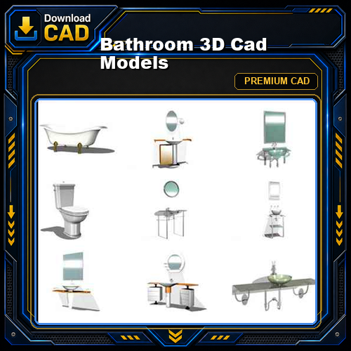 Bathroom 3D Cad Models
