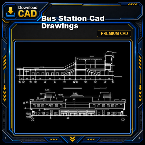 Bus Station Cad Drawings