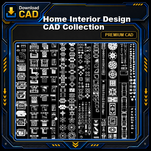 Home Interior Design CAD Collection