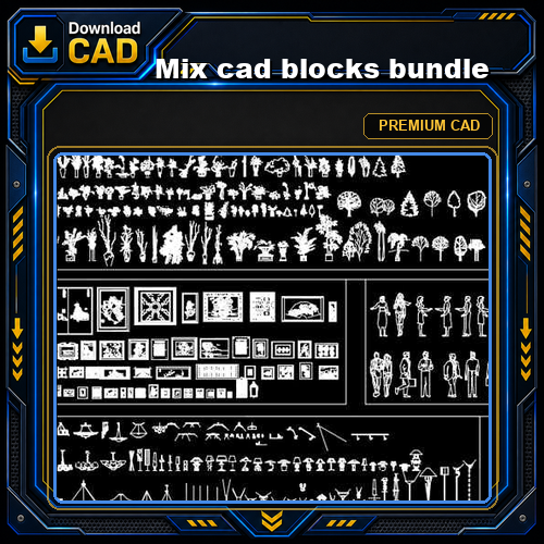 Mix cad blocks bundle