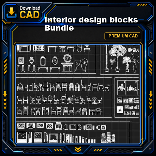 Interior design blocks Bundle