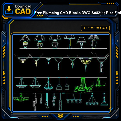 Free Plumbing CAD Blocks DWG - Pipe Fitting Valve Symbol Library | Free Download