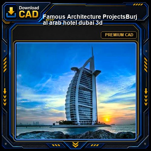 💎【Famous Architecture Projects】Burj al arab hotel dubai 3d