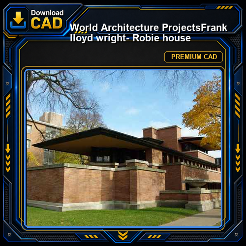 💎【World Architecture Projects】Frank lloyd wright- Robie house