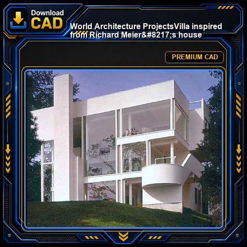 💎【World Architecture Projects】Villa inspired from Richard Meier's house