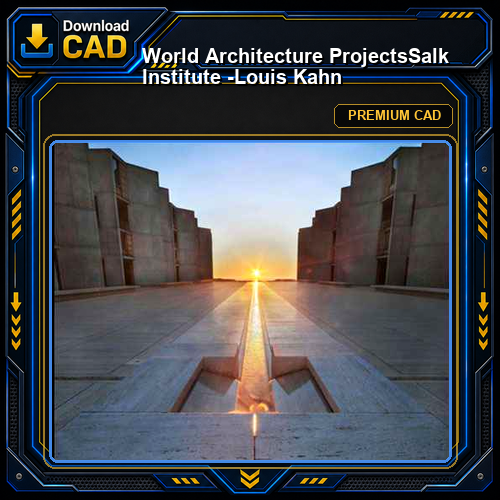 💎【World Architecture Projects】Salk Institute -Louis Kahn