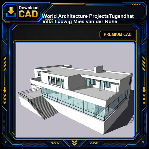 💎【World Architecture Projects】Tugendhat Villa-Ludwig Mies van der Rohe