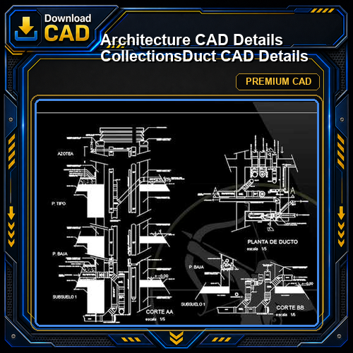 【Architecture CAD Details Collections】Duct CAD Details