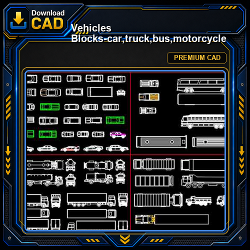 Vehicles Blocks-car,truck,bus,motorcycle