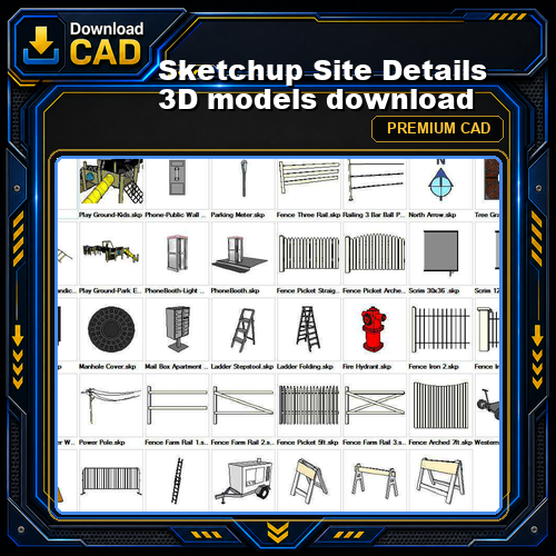 Sketchup Site Details 3D models download