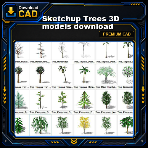 Sketchup Trees 3D models download