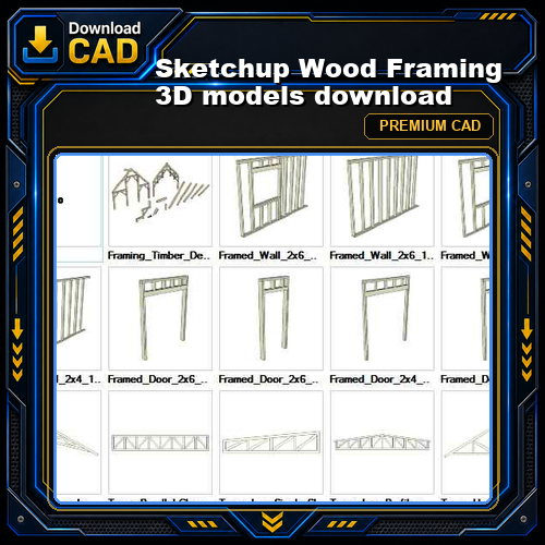 Sketchup Wood Framing 3D models download