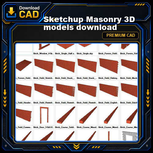 Sketchup Masonry 3D models download