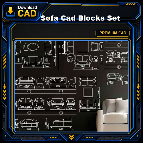 Sofa Cad Blocks Set