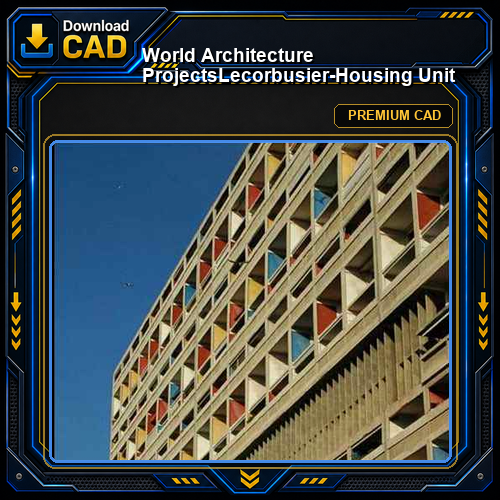 💎【World Architecture Projects】Lecorbusier-Housing Unit