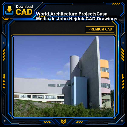 💎【World Architecture Projects】Casa Media de John Hejduk CAD Drawings
