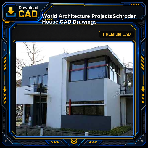 💎【World Architecture Projects】Schroder House CAD Drawings