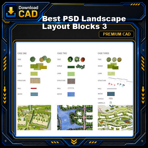 Best PSD Landscape Layout Blocks 3