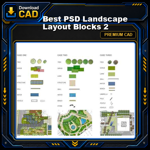 Best PSD Landscape Layout Blocks 2