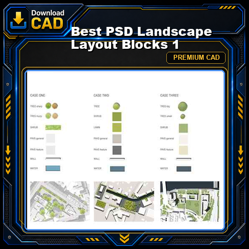 Best PSD Landscape Layout Blocks 1
