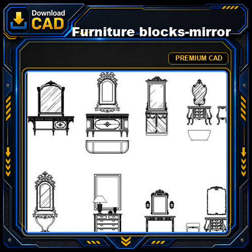 Furniture blocks-mirror