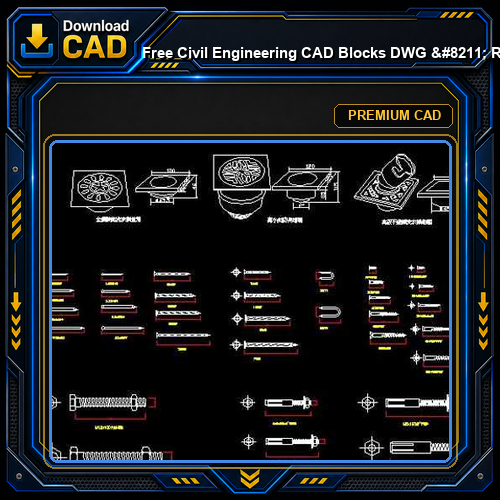Free Civil Engineering CAD Blocks DWG - Roads Drainage Infrastructure | Free Download