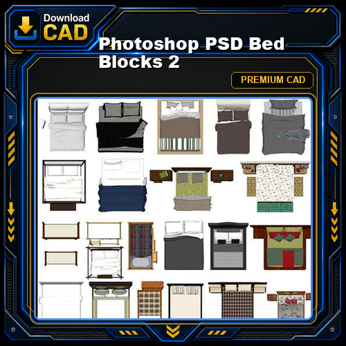 Photoshop PSD Bed Blocks 2